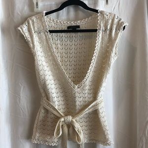 Express short sleeve sweater size medium.